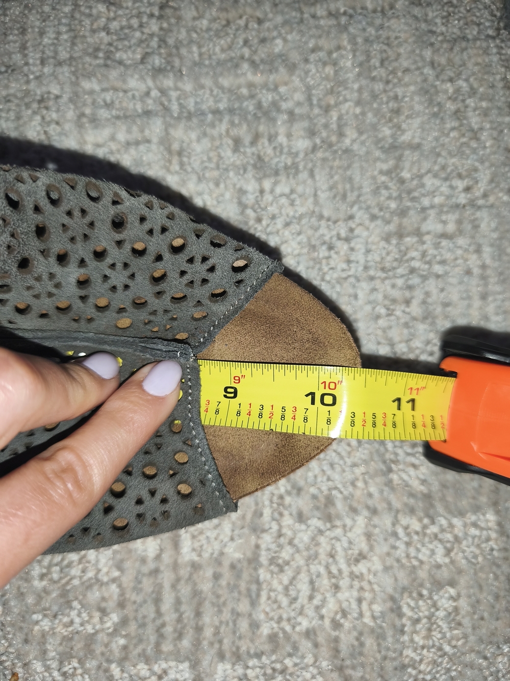 A.Gianetti Womens Sandals Size 10 Gray Leather Made In Italy Open Toe Wedge Heel - Picture 9 of 11